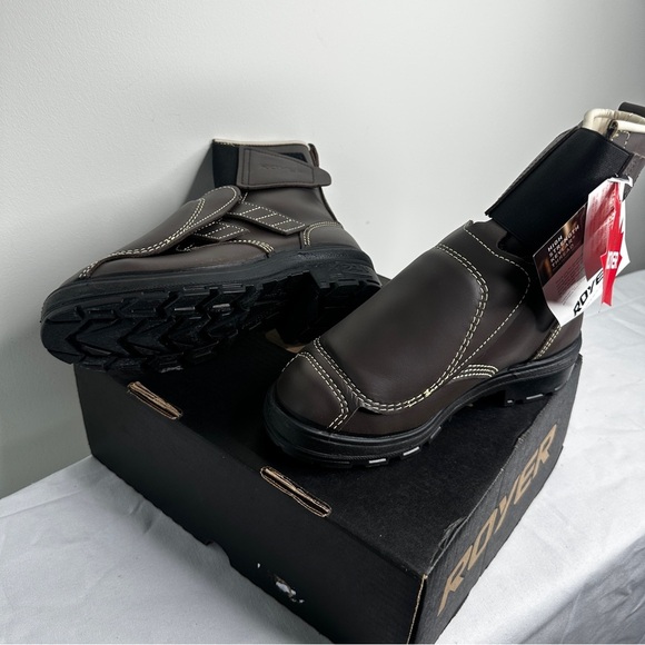 Royer - Composite Toe Work Boots with Met Guard FR Composite Toe - Brown Leather - Picture 8 of 14